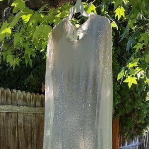 White dress, Size 6, Long Sleeve